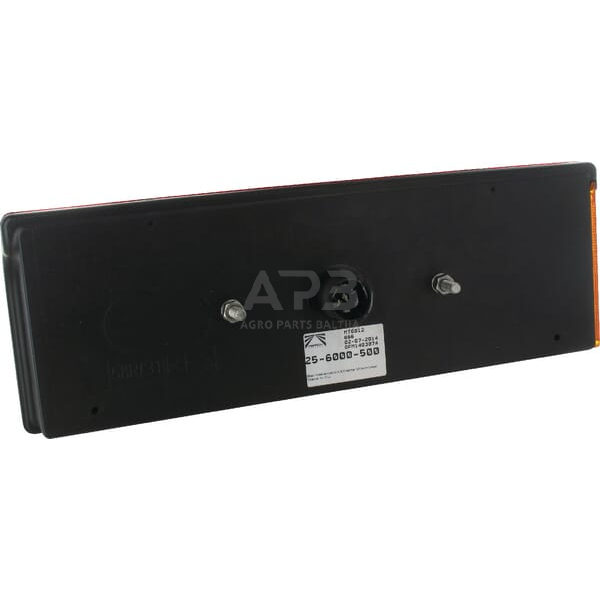 Galinis žibintas kairinis stačiakampis, 24V, skaidrus/raudonas, Aspöck 256000507 1