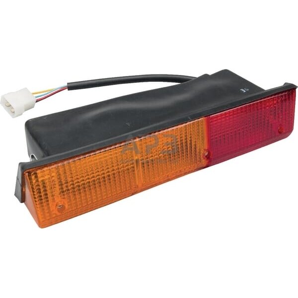 Galinis žibintas kairinis stačiakampis, raudona/gintarinė, 305x62mm Cobo 02654000 Galinis žibintas kairinis stačiakampis, raudona/gintarinė, 305x62mm Cobo 02654000