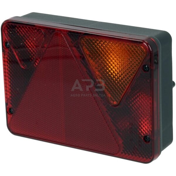 Galinis žibintas kairinis stačiakampis, raudona/oranžinė, 188x51x135mm, 5 kontaktų / 4 kontaktų, Ajba LA82140 Galinis žibintas kairinis stačiakampis, raudona/oranžinė, 188x51x135mm, 5 kontaktų / 4 kontaktų, Ajba LA82140