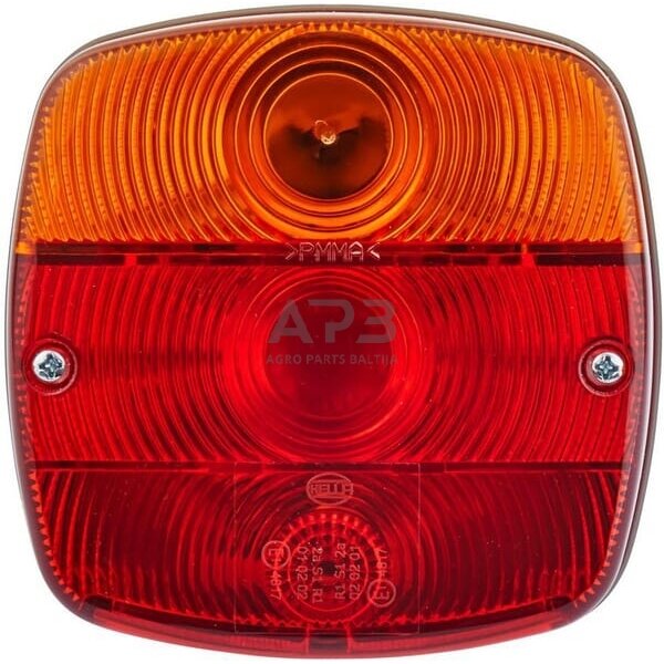 Galinis žibintas kvadratas, 12/24V, raudona/oranžinė, 121x56x121mm, Hella 2SE002578701 1 Galinis žibintas kvadratas, 12/24V, raudona/oranžinė, 121x56x121mm, Hella 2SE002578701 1