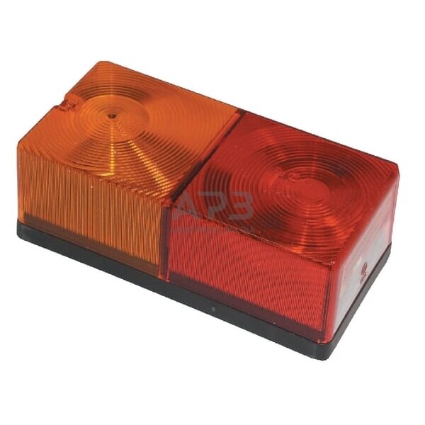 Galinis žibintas stačiakampis, 12/24V, gintarinė/raudona, 160x56x80mm, Britax TOR2445 Galinis žibintas stačiakampis, 12/24V, gintarinė/raudona, 160x56x80mm, Britax TOR2445