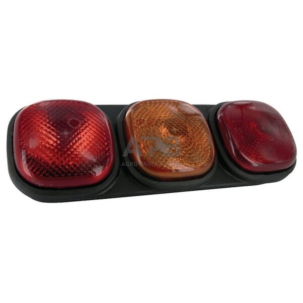 Galinis žibintas stačiakampis, 12/24V, raudona/oranžinė, 334x112x57mm, Britax L1301LB Galinis žibintas stačiakampis, 12/24V, raudona/oranžinė, 334x112x57mm, Britax L1301LB