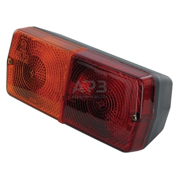 Galinis žibintas stačiakampis, 12V, raudona/gintarinė, 184x76mm AMP kištukas, Cobo 02431000 Galinis žibintas stačiakampis, 12V, raudona/gintarinė, 184x76mm AMP kištukas, Cobo 02431000