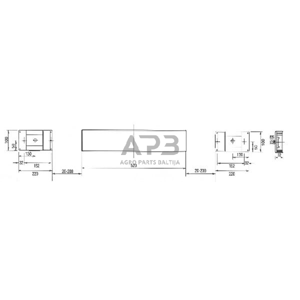 Galinis žibintas stačiakampis, 12V, raudona/gintarinė, Aspöck 246200007 2