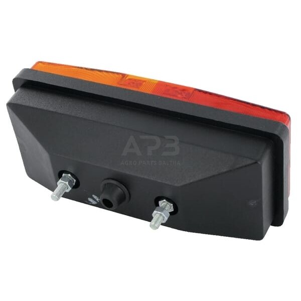 Galinis žibintas stačiakampis, raudona/gintarinė, 160x67mm AMP kištukas, Cobo 027280000 1 Galinis žibintas stačiakampis, raudona/gintarinė, 160x67mm AMP kištukas, Cobo 027280000 1