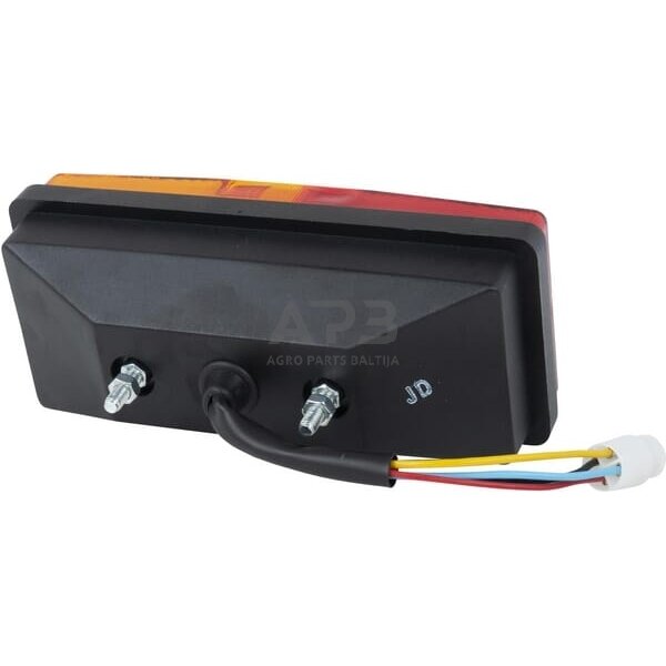 Galinis žibintas stačiakampis, raudona/gintarinė, 160x67mm AMP kištukas, Cobo 02752000 1 Galinis žibintas stačiakampis, raudona/gintarinė, 160x67mm AMP kištukas, Cobo 02752000 1