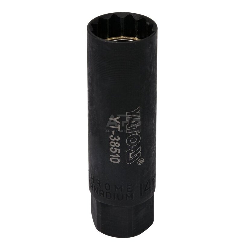 Galvutė žvakei 3/8'' 14mm (plonasienė)(12-kamp) Galvutė žvakei 3/8'' 14mm (plonasienė)(12-kamp)