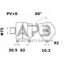 Generatorius Mahle 14V 120A MG772