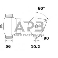 Generatorius Mahle 14V 200A MG613