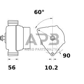 Generatorius Mahle 24V 80A MG473 1