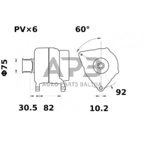 Generatorius Mahle 14V 120A MG772