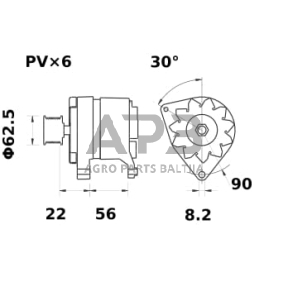 Generatorius Mahle 14V 120A MG791