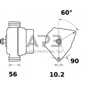 Generatorius Mahle 14V 150A MG162