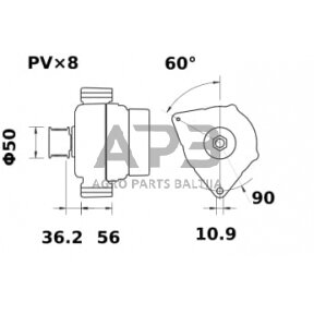 Generatorius Mahle 14V 150A MG851