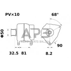 Generatorius Mahle 14V 200A MG693