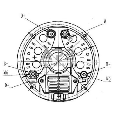 Generatorius 14V 60A ALT26250091 3 Generatorius 14V 60A ALT26250091 3
