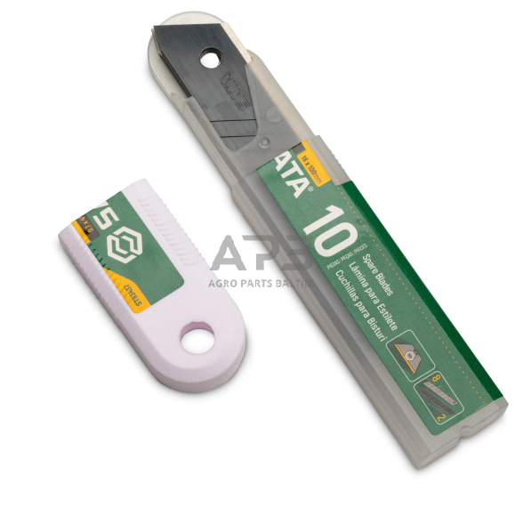 Geležtė nulaužiama peiliui 18mm (10vnt) 2 Geležtė nulaužiama peiliui 18mm (10vnt) 2