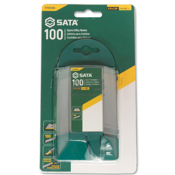 Geležtė trapeciniam peiliui 19x60mm (100vnt) 1 Geležtė trapeciniam peiliui 19x60mm (100vnt) 1