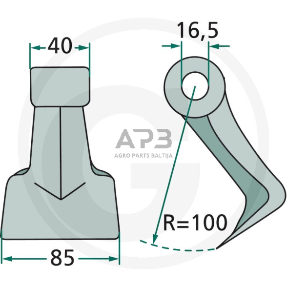 Genėjimo plaktukas M07400950R, M07400950, 07400950 1 Genėjimo plaktukas M07400950R, M07400950, 07400950 1
