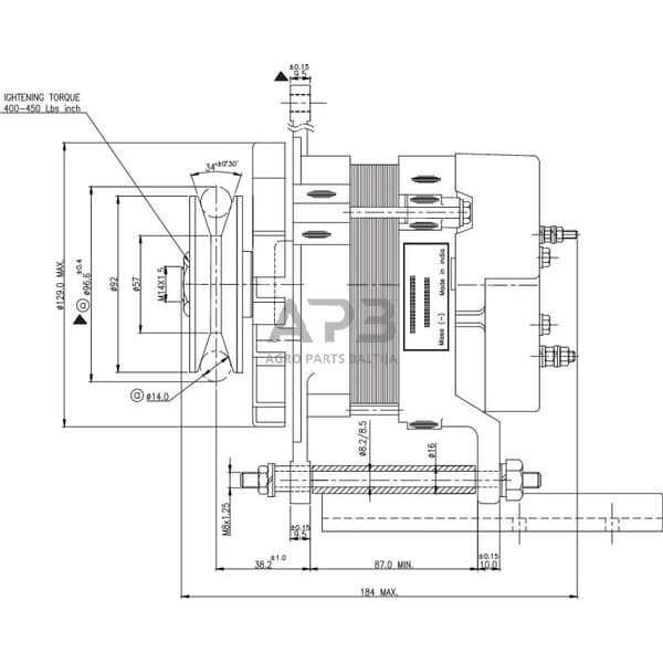 Generatorius gopart 14V 35A ALT1429GP 3 Generatorius gopart 14V 35A ALT1429GP 3