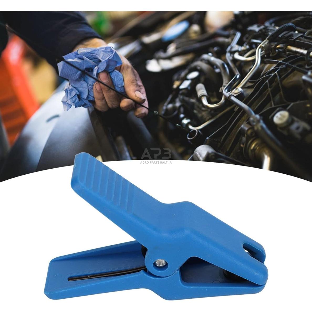 Gnybtų tiesių rinkinys 8vnt. lanksčių žarnų užspaudimui 2 Gnybtų tiesių rinkinys 8vnt. lanksčių žarnų užspaudimui 2