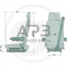 GRAMMER sėdynė Arizona Comfort MSG90.3G, 2401040670