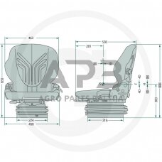 GRAMMER sėdynė Compacto Comfort M MSG93/521, 2401081366