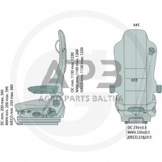 GRAMMER sėdynė Kingman Comfort MSG90.6PG, 2401208133
