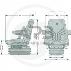 GRAMMER sėdynė Maximo Comfort Plus (MSG 95A/731), 2401288546