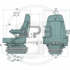 GRAMMER sėdynė MAXIMO Dynamic Plus MSG95AL/741