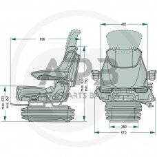 GRAMMER sėdynė Maximo Evolution Active MSG95EAC/741, 2401288762