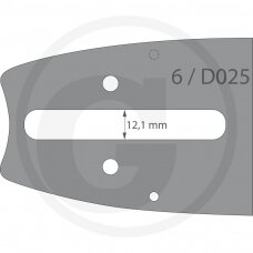 Grandinė pjūklui 2 vnt. su pjovimo juosta Endurance Cut 3/8“ 1,6 mm 50 cm / 20“ 72 nareliai