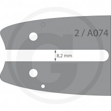 Grandinė pjūklui 2 vnt. su pjovimo juosta Endurance Cut 3/8“ LoPro 1,3 mm 30 cm / 12“ 45 nareliai