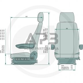 GRAMMER sėdynė Amarillo Comfort MSG90.3P, 2401040314