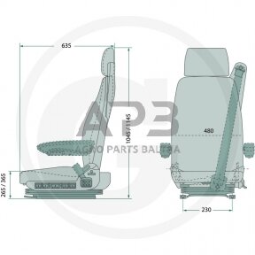 GRAMMER sėdynė Arizona Comfort MSG90.3G, 2401040670