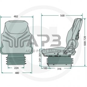 GRAMMER sėdynė Compacto Comfort W (MSG 93/721), 2401047335