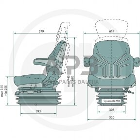 GRAMMER sėdynė Maximo Comfort MSG95G/731, 2401288539