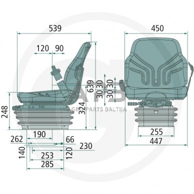 GRAMMER sėdynė Compacto Basic XM MSG283/520 1