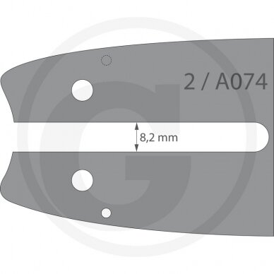 Grandinė pjūklui 2 vnt. su pjovimo juosta Endurance Cut 3/8“ LoPro 1,3 mm 30 cm / 12“ 44 nareliai 1