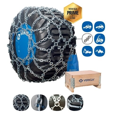 Grandinės ratams. Komplekte dvi grandinės. Padangos matmenys 520/65-30 Grandinės ratams. Komplekte dvi grandinės. Padangos matmenys 520/65-30