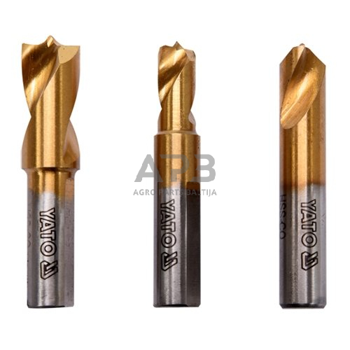 Gražtų rinkinys kontaktiniams taškams nugręžti 3vnt. (6.5-10mm) (cobalt) Gražtų rinkinys kontaktiniams taškams nugręžti 3vnt. (6.5-10mm) (cobalt)