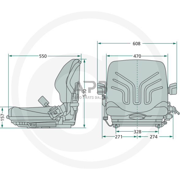 GRAMMER sėdynės MSG 20 Standard 240134015 1 GRAMMER sėdynės MSG 20 Standard 240134015 1
