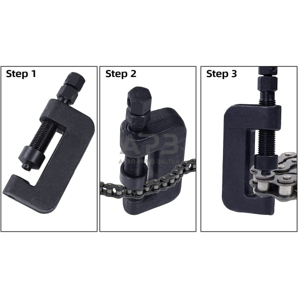 Grandinės kniedijimo ir atskyrimo įrankių rinkinys 3 Grandinės kniedijimo ir atskyrimo įrankių rinkinys 3