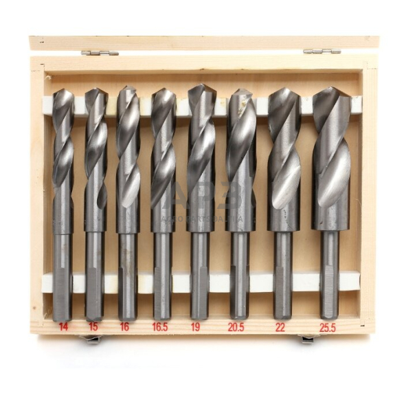 Grąžtų rinkinys HSS (8vnt)(Co) 14.0-25.5mm 4 Grąžtų rinkinys HSS (8vnt)(Co) 14.0-25.5mm 4