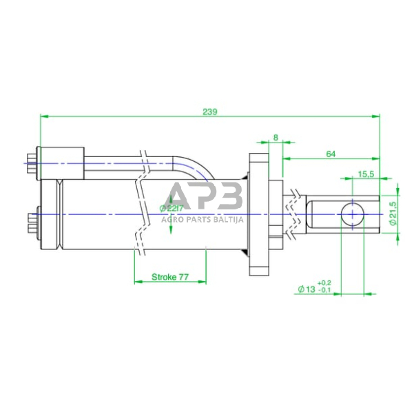 Hidraulinis cilindras greito paleidimo CWP10CD40 4 Hidraulinis cilindras greito paleidimo CWP10CD40 4