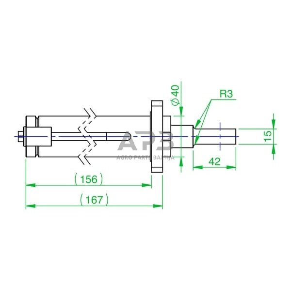 Hidraulinis cilindras greito paleidimo CWP10CD40 2