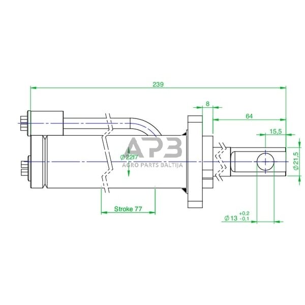 Hidraulinis cilindras greito paleidimo CWP10CD40 4 Hidraulinis cilindras greito paleidimo CWP10CD40 4