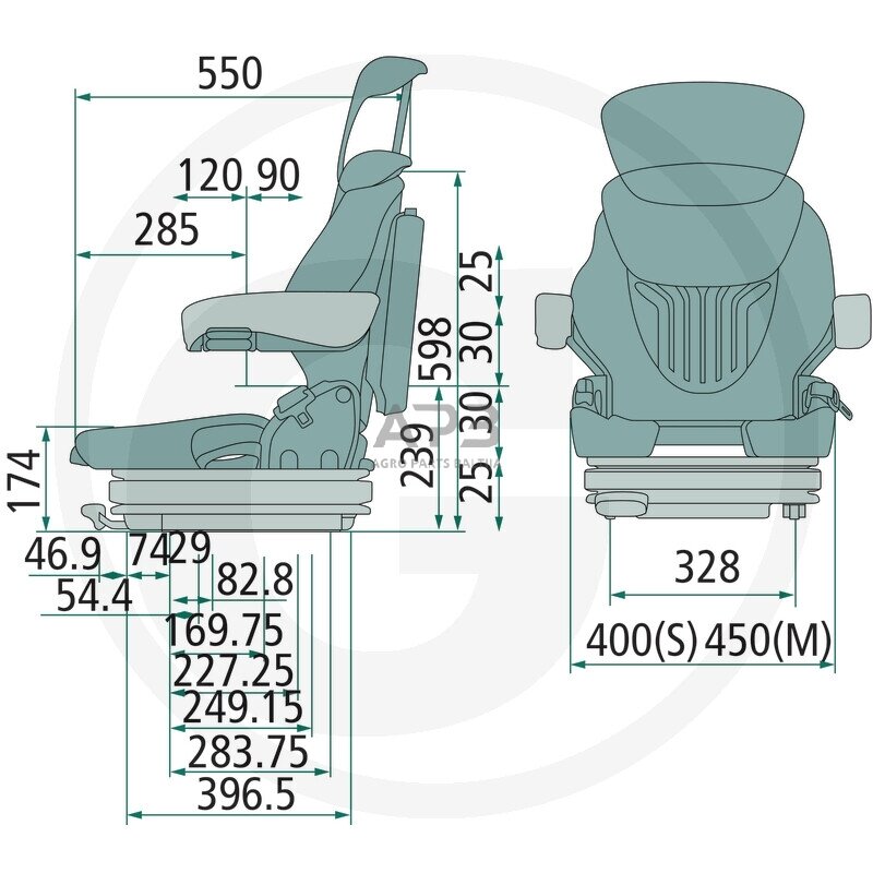 GRAMMER sėdynė Compact Primo Professional S MSG 75GL/511, 2401212687 1