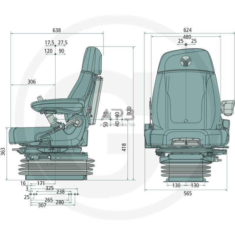 GRAMMER sėdynė MAXIMO Dynamic Plus MSG95AL/741 1