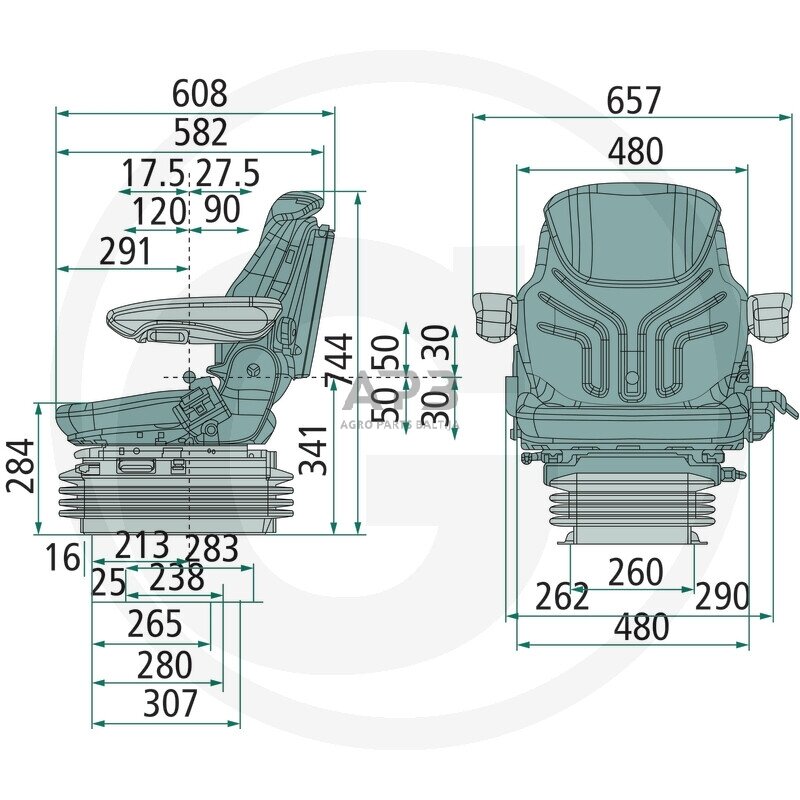GRAMMER sėdynė MAXIMO L MSG95A/721, 2401292201 1